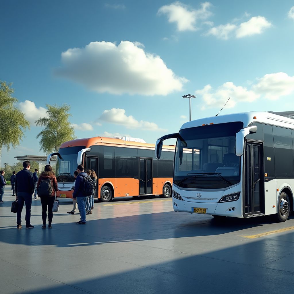 Flota de autobuses de larga distancia